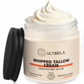 ULTIBELA Beef Tallow Balm for Body & Face – 100% Grass-Fed Whipped Tallow & Honey, Unscented 4oz