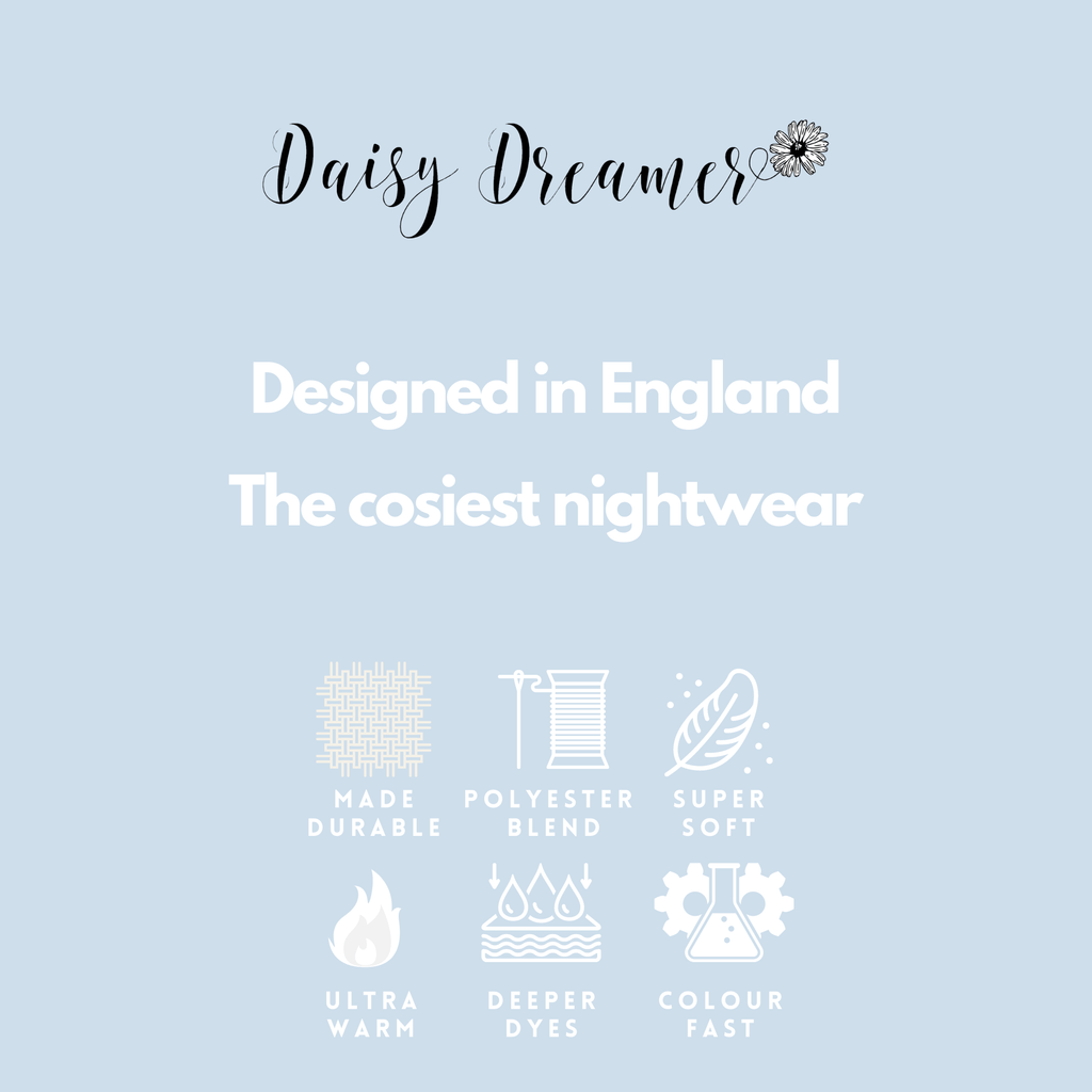 Daisy Dreamer Womens Teddy Fleece Pyjama Set Penguin Design Ultra Soft Cosy Sleepwear