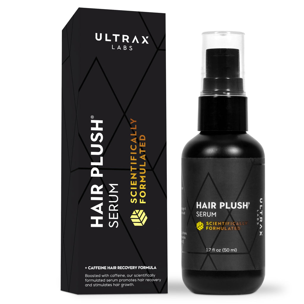Ultrax Labs Hair Plush Hair Growth Serum – 1.7 oz Biotin & Caffeine