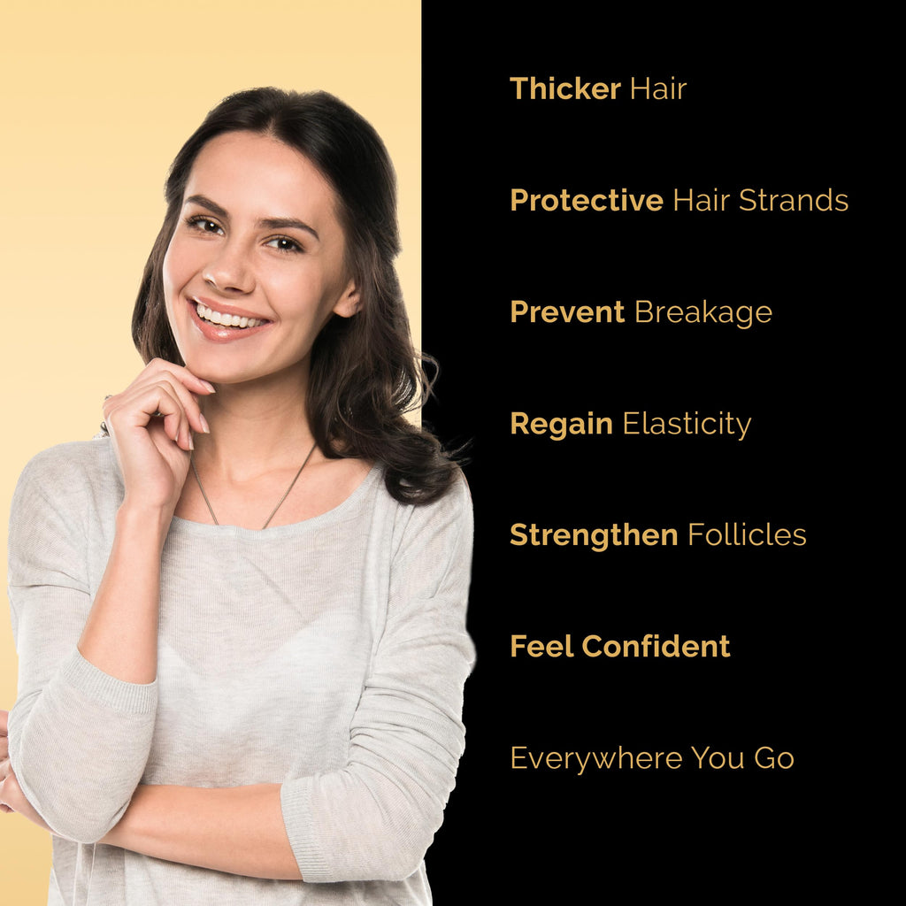 Ultrax Labs Hair Plush Hair Growth Serum – 1.7 oz Biotin & Caffeine