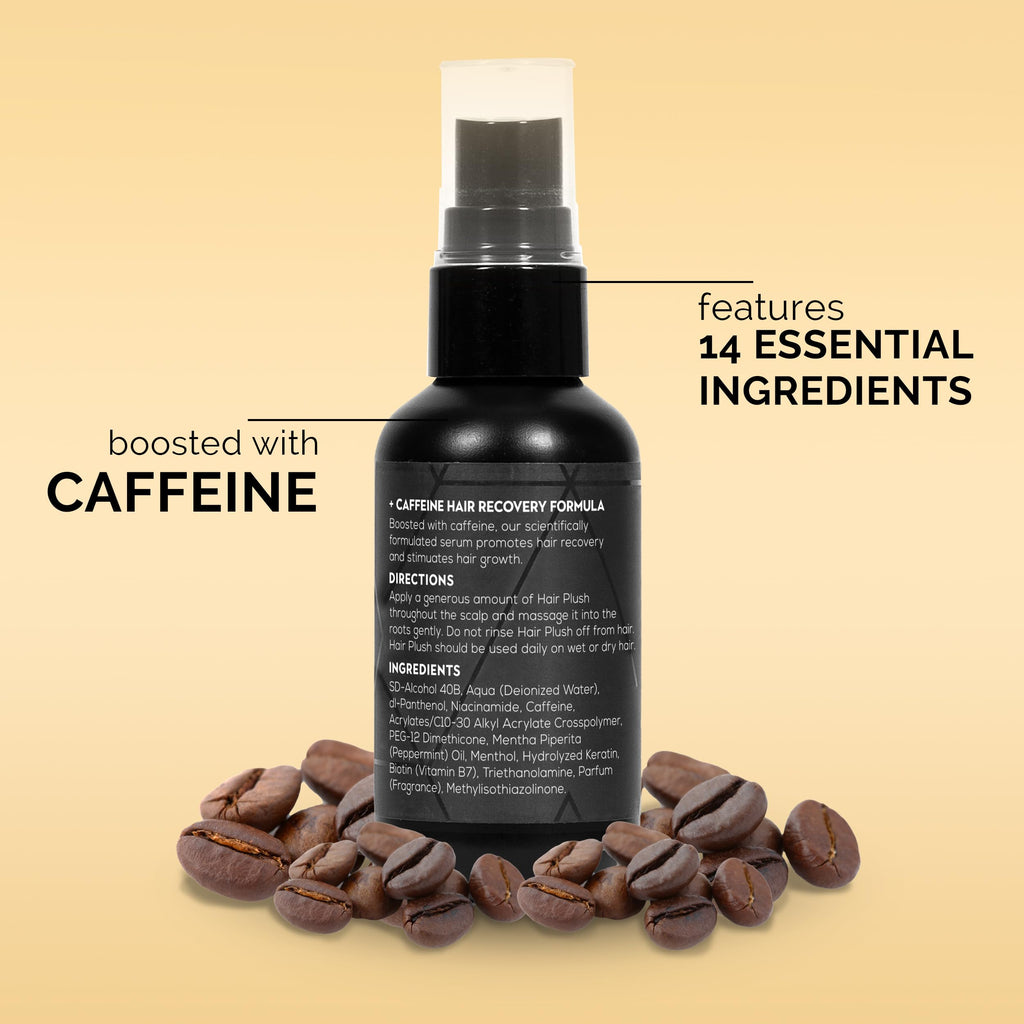 Ultrax Labs Hair Plush Hair Growth Serum – 1.7 oz Biotin & Caffeine