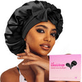 Umisleep Silk Bonnet – Mulberry Silk Lining, Large Hair Wrap for Curly & Long Hair