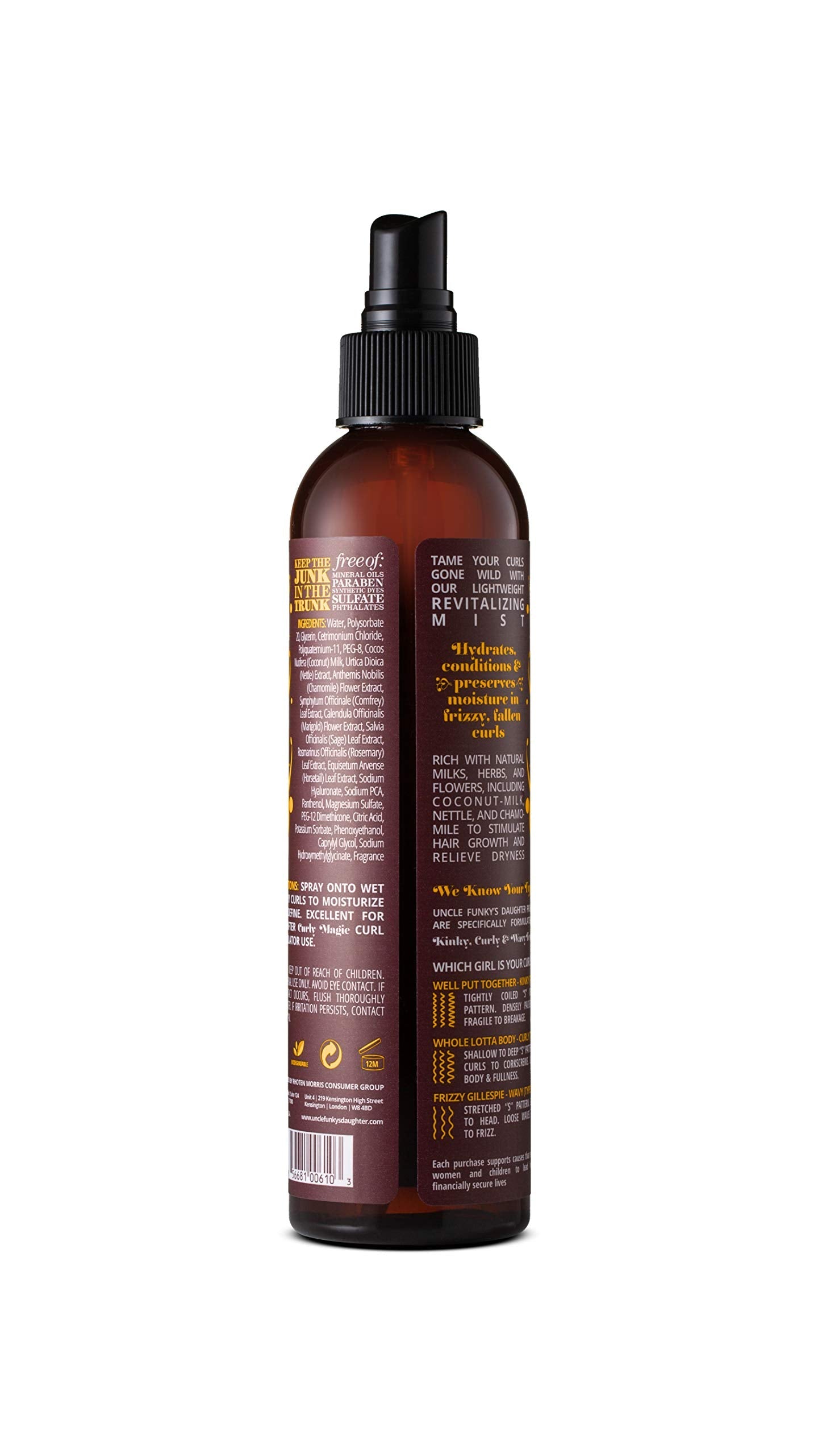 Uncle Funky's Daughter Thirsty Curls – Hydrating Curl Moisturizer for Defined Curls