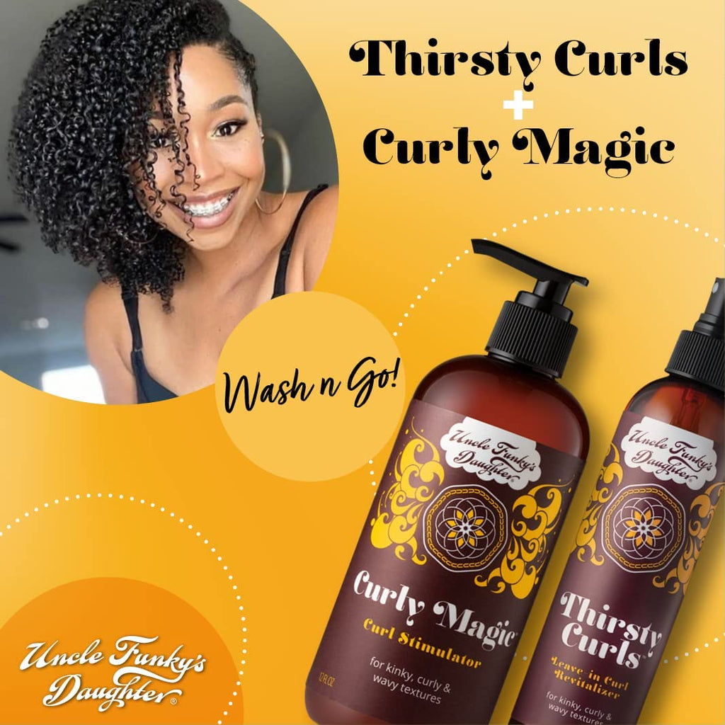 Uncle Funky's Daughter Thirsty Curls Leave-In Curl Revitalizer – Hydration & Curl Definition