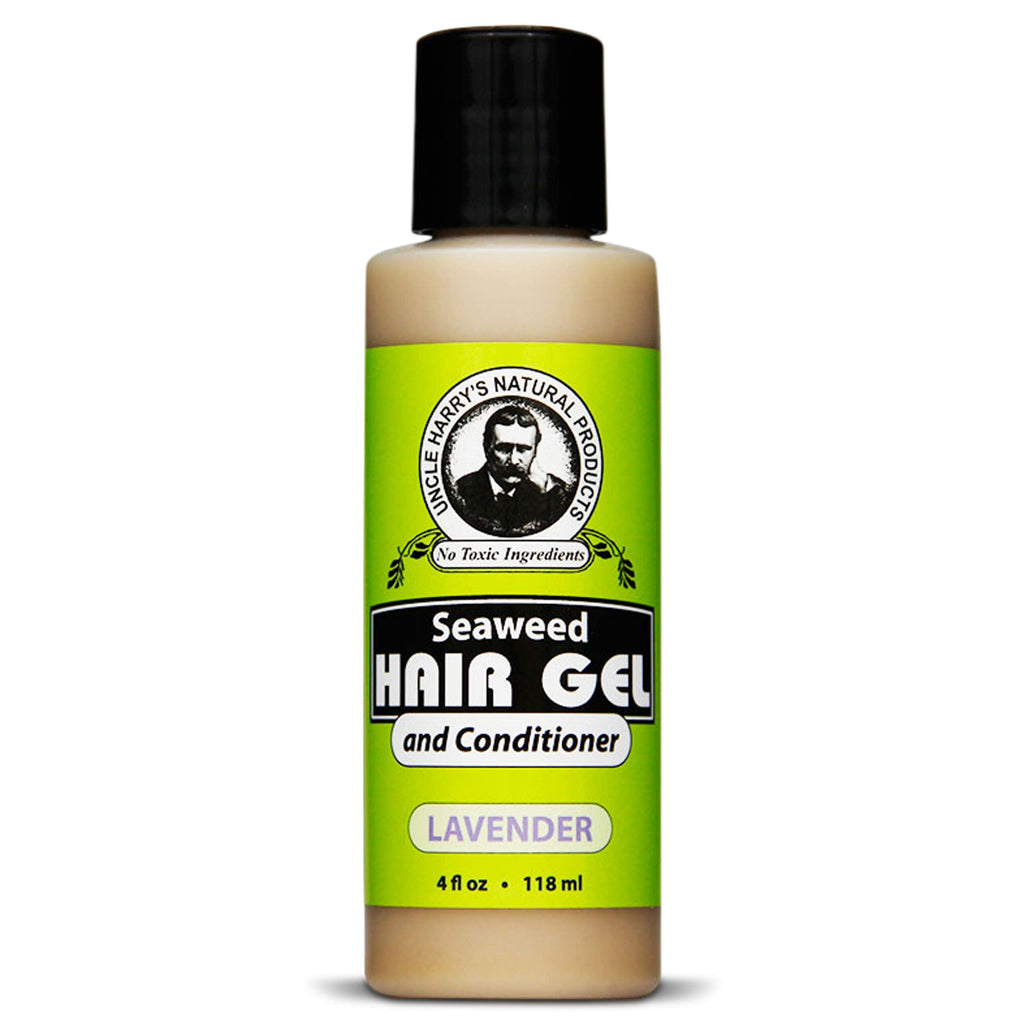 Uncle Harry's Lavender Seaweed Hair Gel & Volumizing Conditioner | 2-in-1 Natural Hair Care for Dry & Damaged Hair