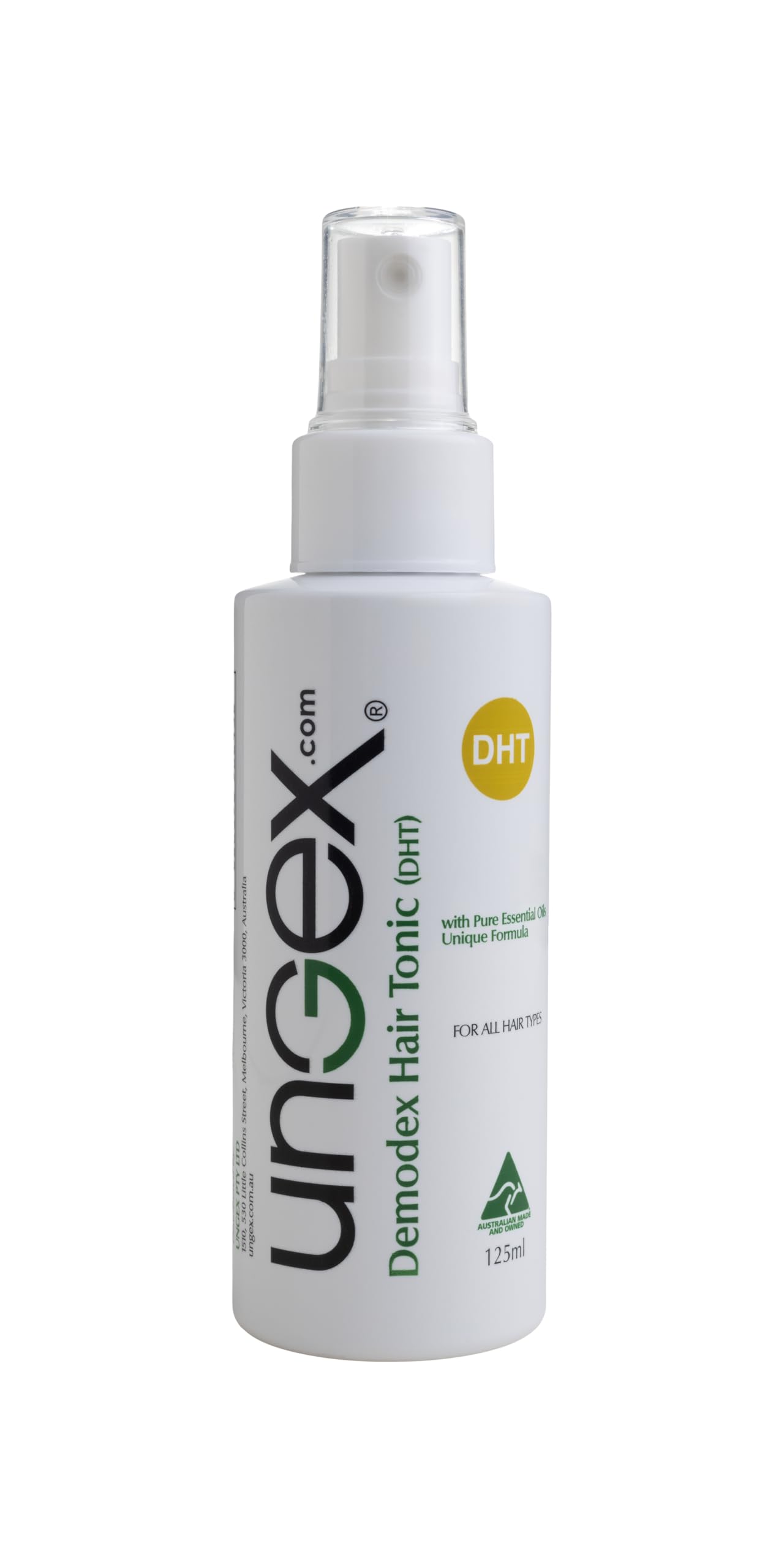 Ungex Demodex Hair Tonic – Herbal Leave-In Spray for Scalp & Hair | Natural Formula | DHT