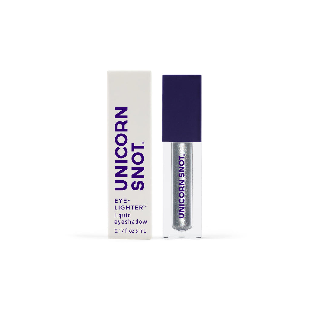 UNICORN SNOT Eyelighter: Liquid Eyeshadow in Bounce/Silver | Buildable Glitter, Cruelty-Free