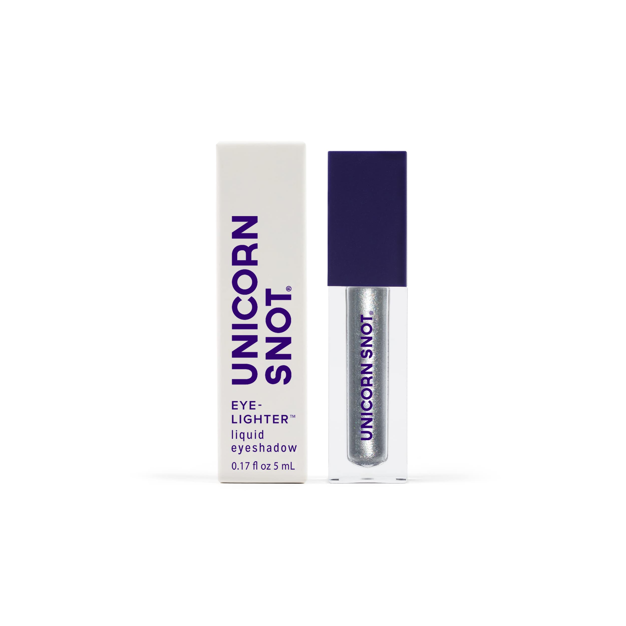 UNICORN SNOT Eyelighter: Liquid Eyeshadow in Bounce/Silver | Buildable Glitter, Cruelty-Free
