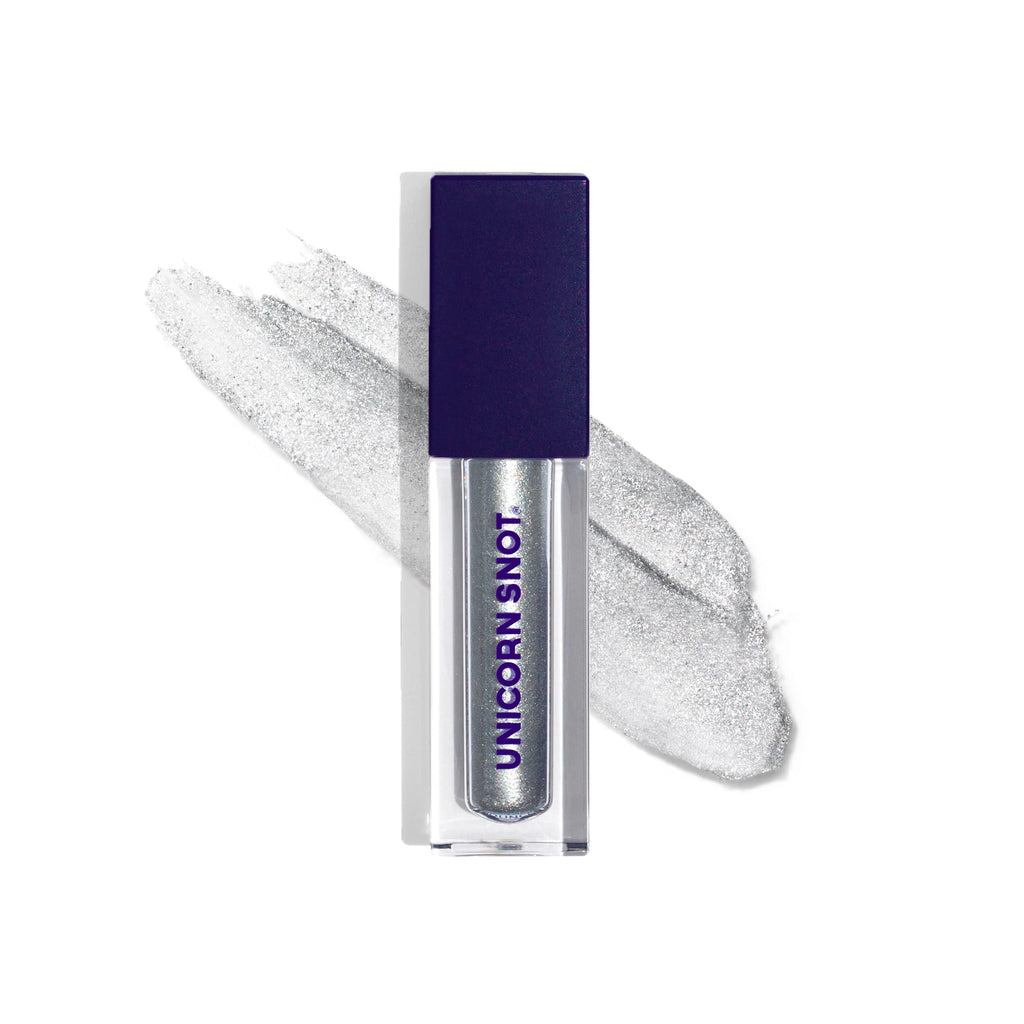 UNICORN SNOT Eyelighter: Liquid Eyeshadow in Bounce/Silver | Buildable Glitter, Cruelty-Free