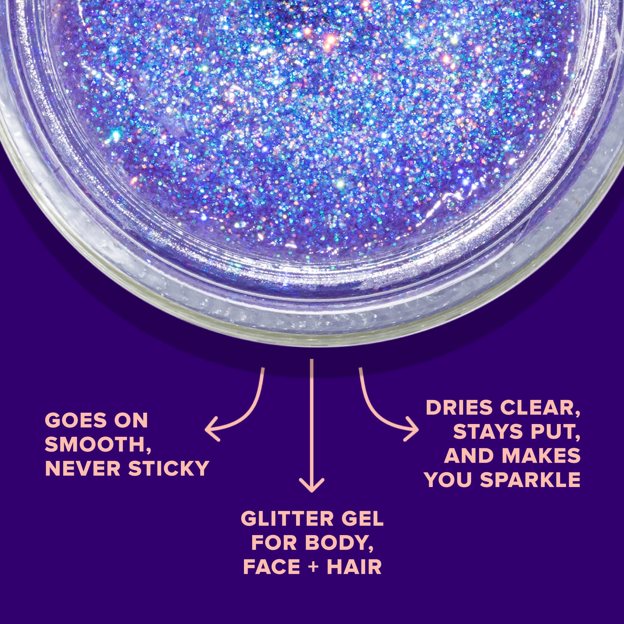 UNICORN SNOT Holographic Glitter Gel – Purple UV, 1.7 oz | Vegan & Cruelty-Free