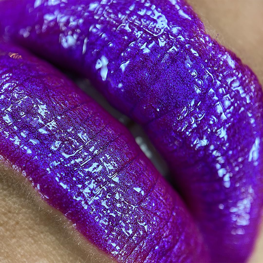 UNICORN SNOT Liquid Metal Lip Paint | Intense Pigment, Non-drying, Metallic Lip Color Makeup | Vegan & Cruelty-free Lip Makeup - BOOM (Atomic Purple)