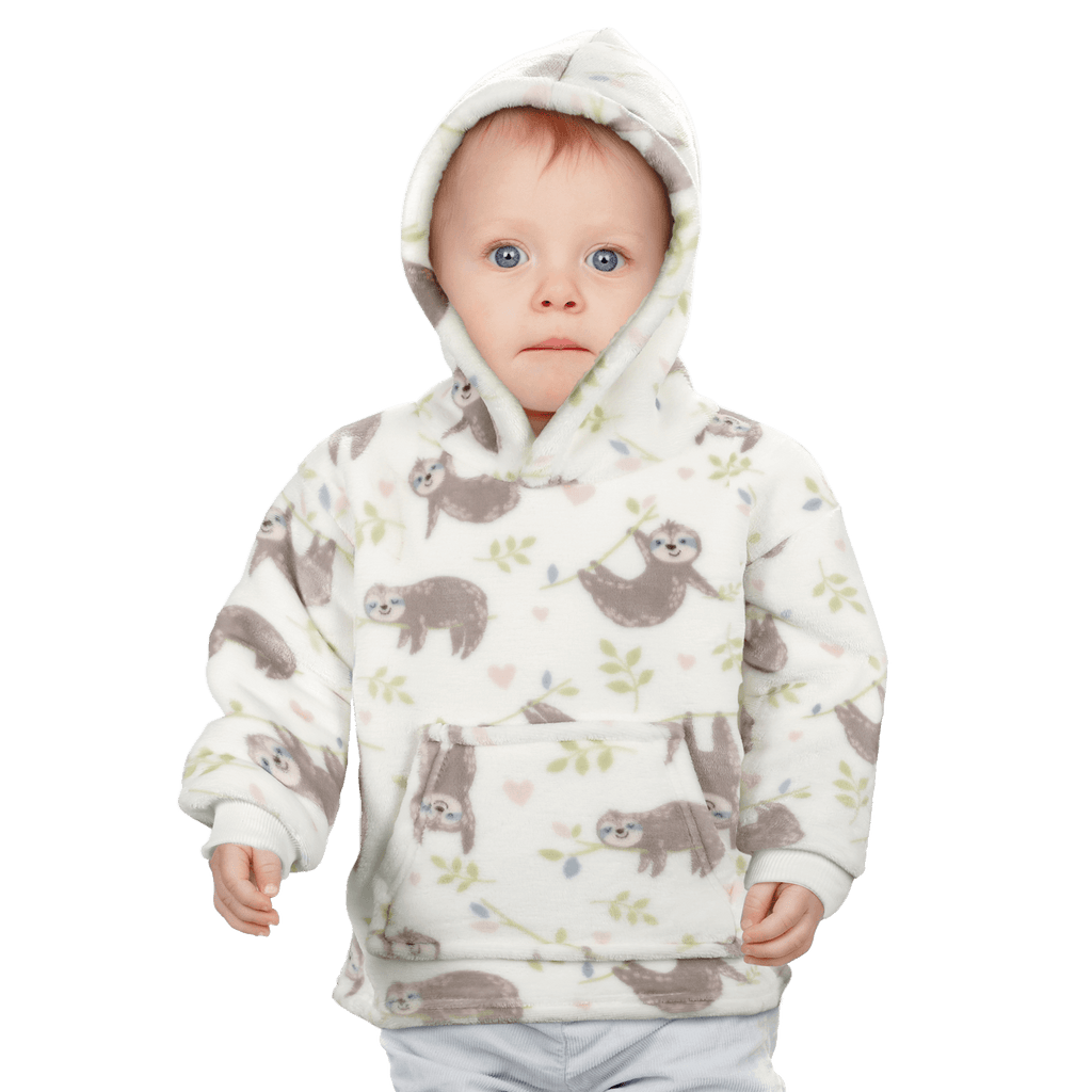 Daisy Dreamer Infant Hoodie Blanket 0-2 Years Unisex Safari Sloth Ultra Soft Super Soft Cotton Rich Essential
