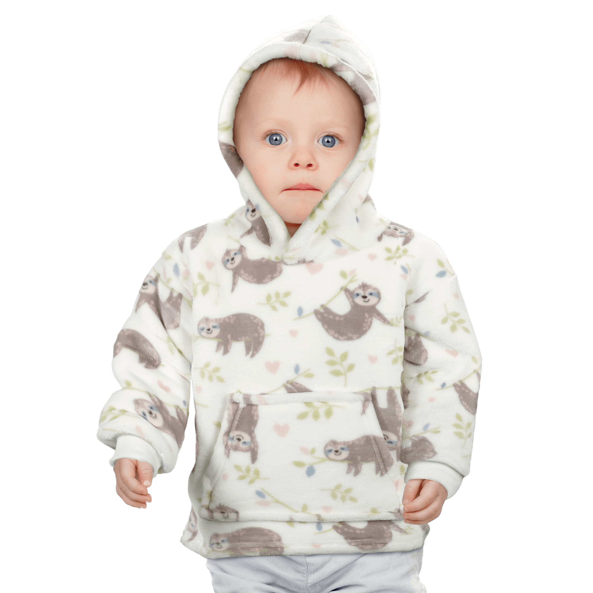 Daisy Dreamer Infant Hoodie Blanket 0-2 Years Unisex Safari Sloth Ultra Soft Super Soft Cotton Rich Essential
