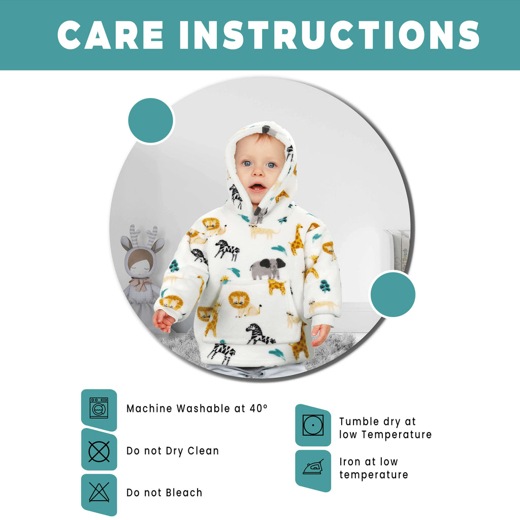 Daisy Dreamer Infant Hoodie Blanket 0-2 Years Unisex Safari Sloth Ultra Soft Super Soft Cotton Rich Essential
