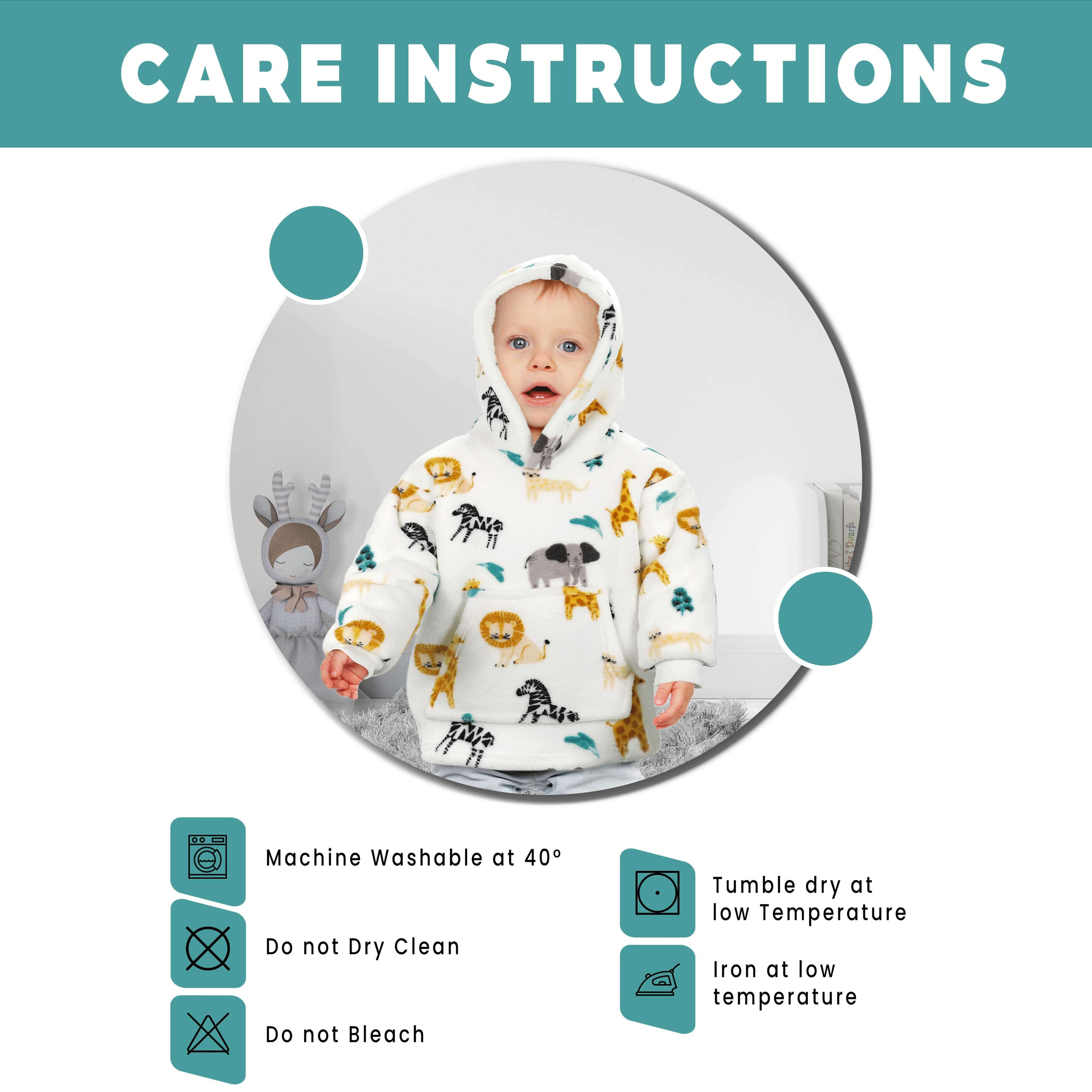 Daisy Dreamer Infant Hoodie Blanket 0-2 Years Unisex Safari Sloth Ultra Soft Super Soft Cotton Rich Essential