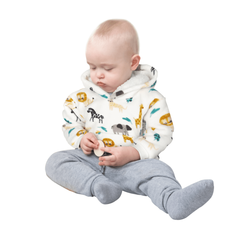 Daisy Dreamer Infant Hoodie Blanket 0-2 Years Unisex Safari Sloth Ultra Soft Super Soft Cotton Rich Essential