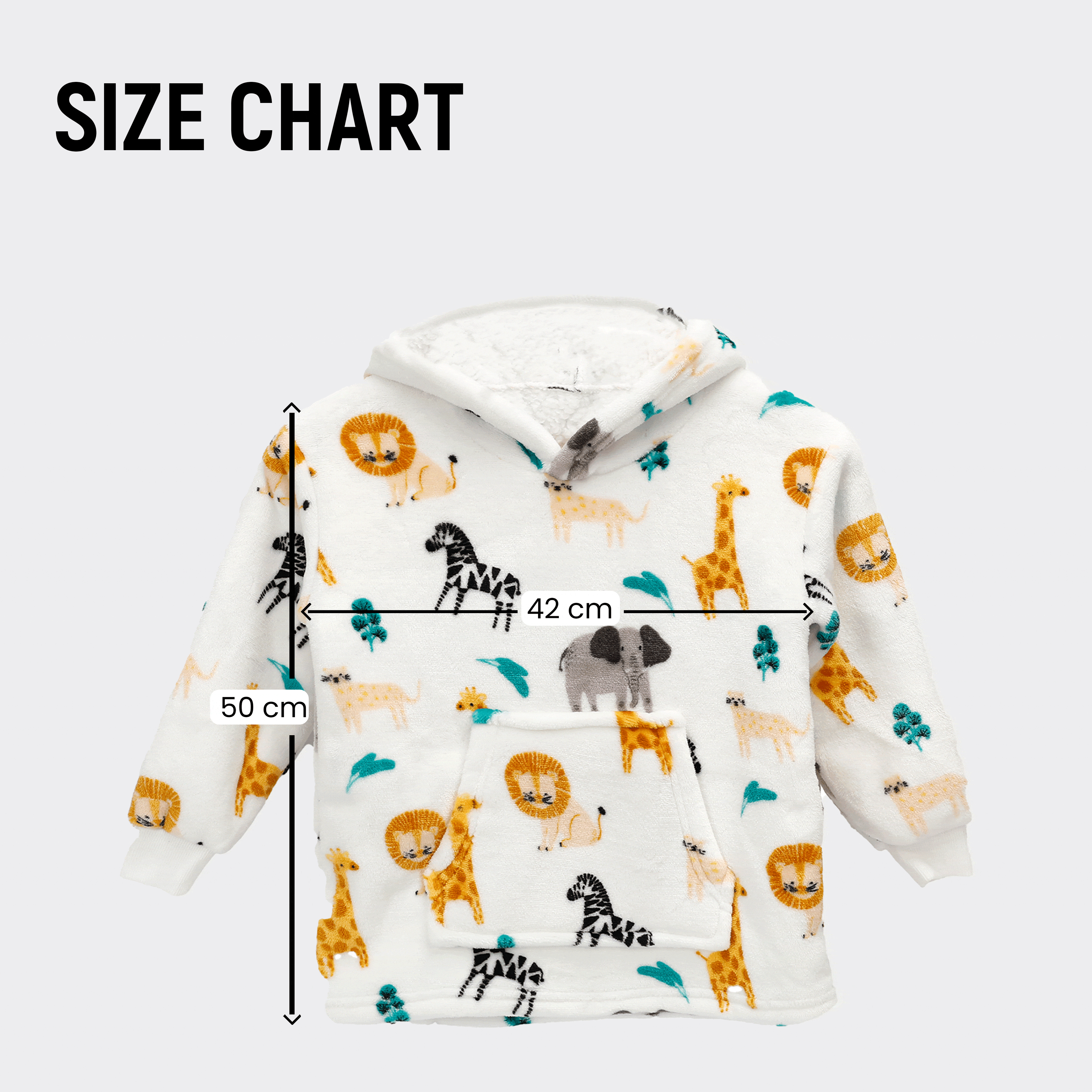 Daisy Dreamer Infant Hoodie Blanket 0-2 Years Unisex Safari Sloth Ultra Soft Super Soft Cotton Rich Essential