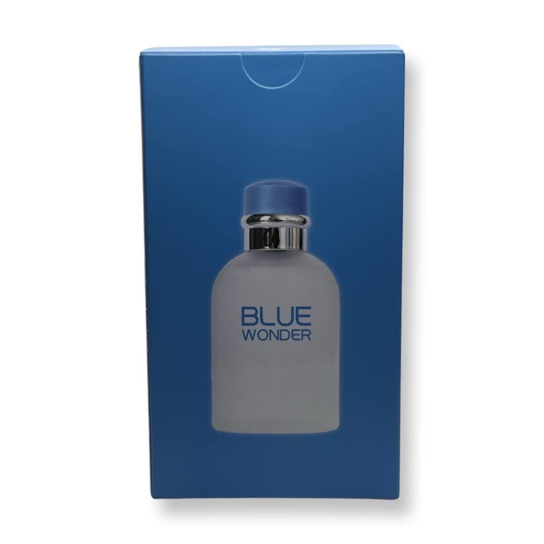 United Scents Blue Wonder For Men Eau de Parfum – 3.4 Fl Oz – Grapefruit, Juniper & Bergamot