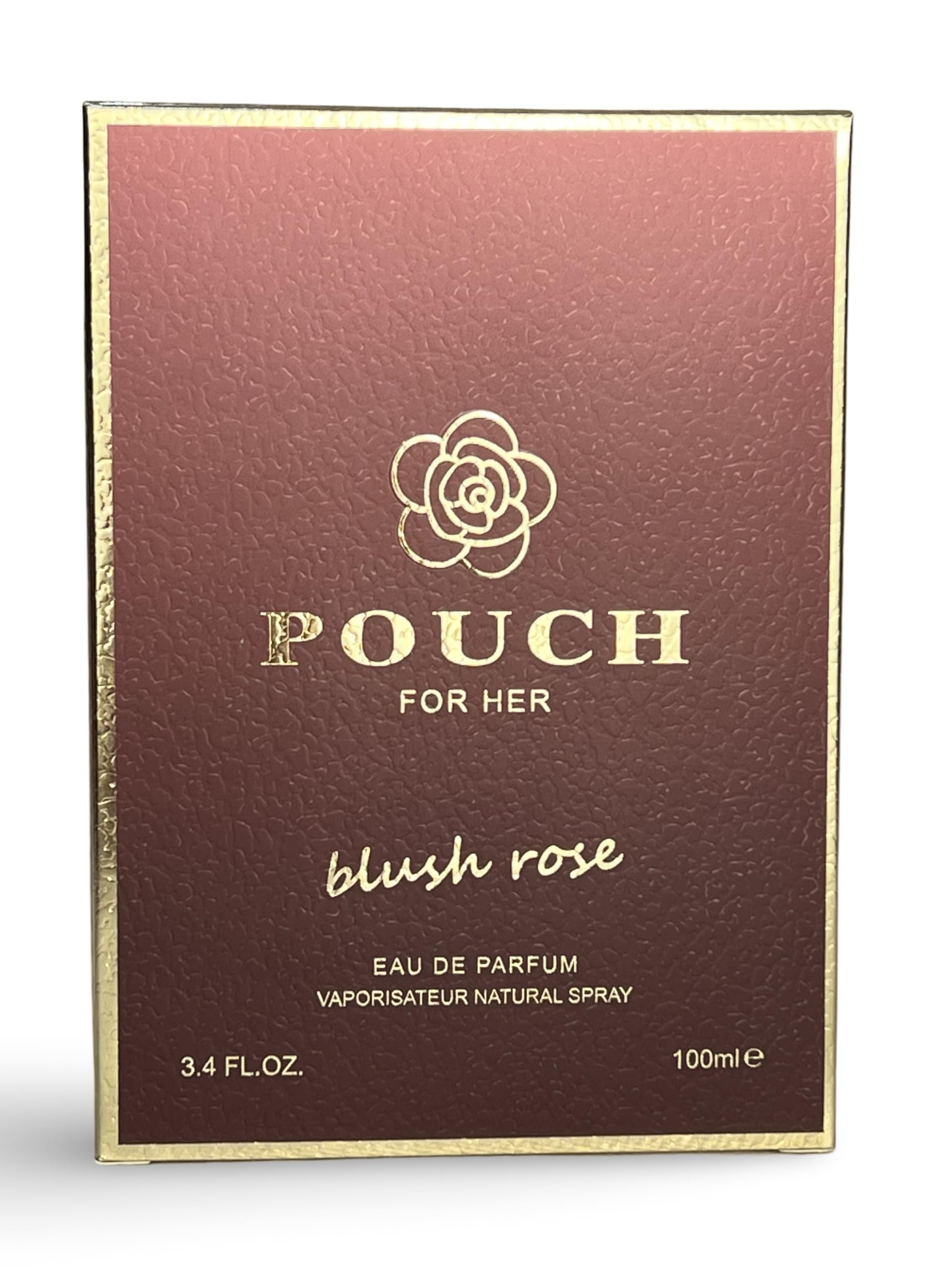 United Scents Pouch Blush Rose For Her Eau de Parfum – 3.4 Fl Oz | Bergamot, Red Currant & Rose