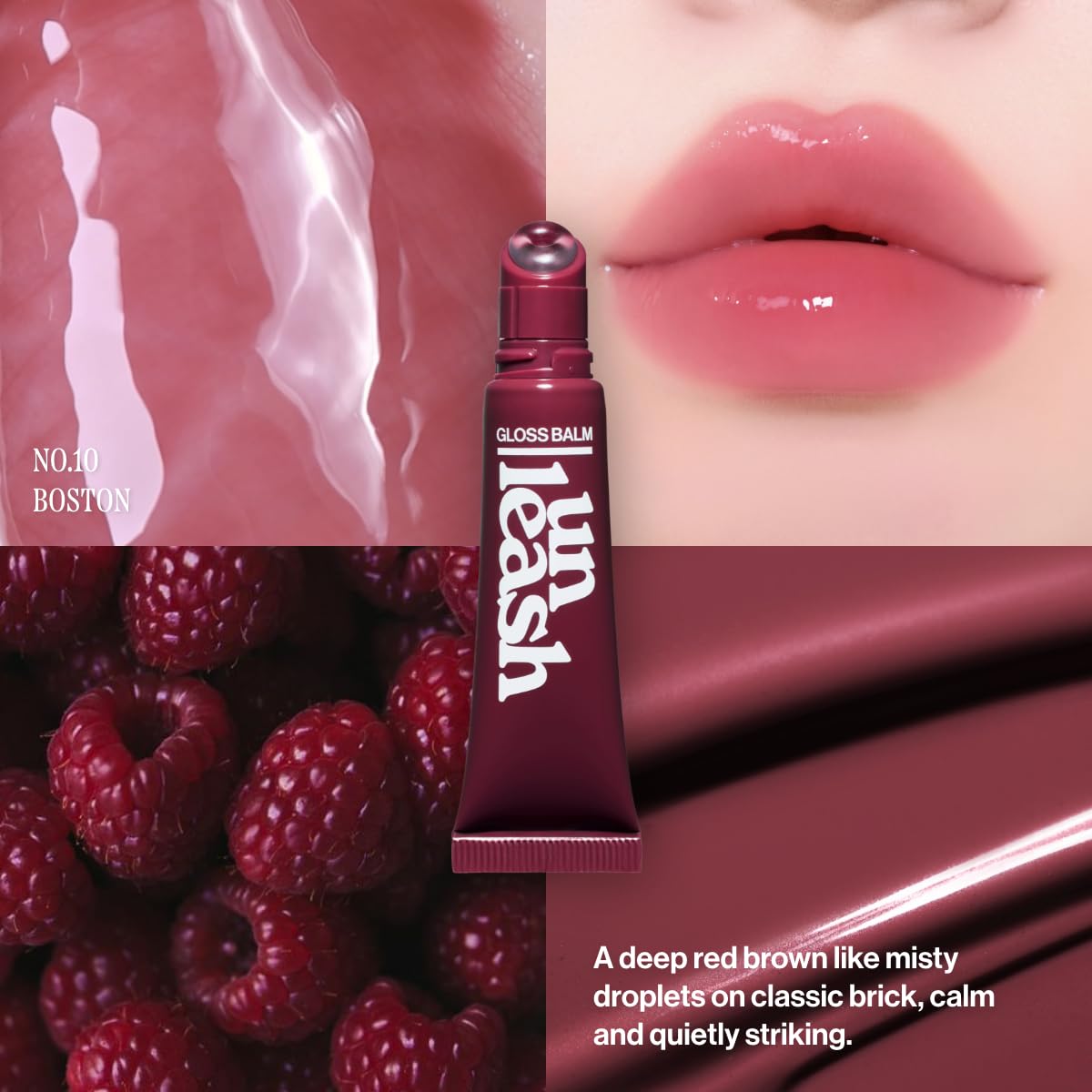 UNLEASHIA Sunset Dazzle Gloss Balm | Hydrating Tinted Lip Balm with Peptides & Vitamins | Vegan