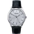Sekonda Men's Classic Round Silver Dial Leather Strap Watch - 3099