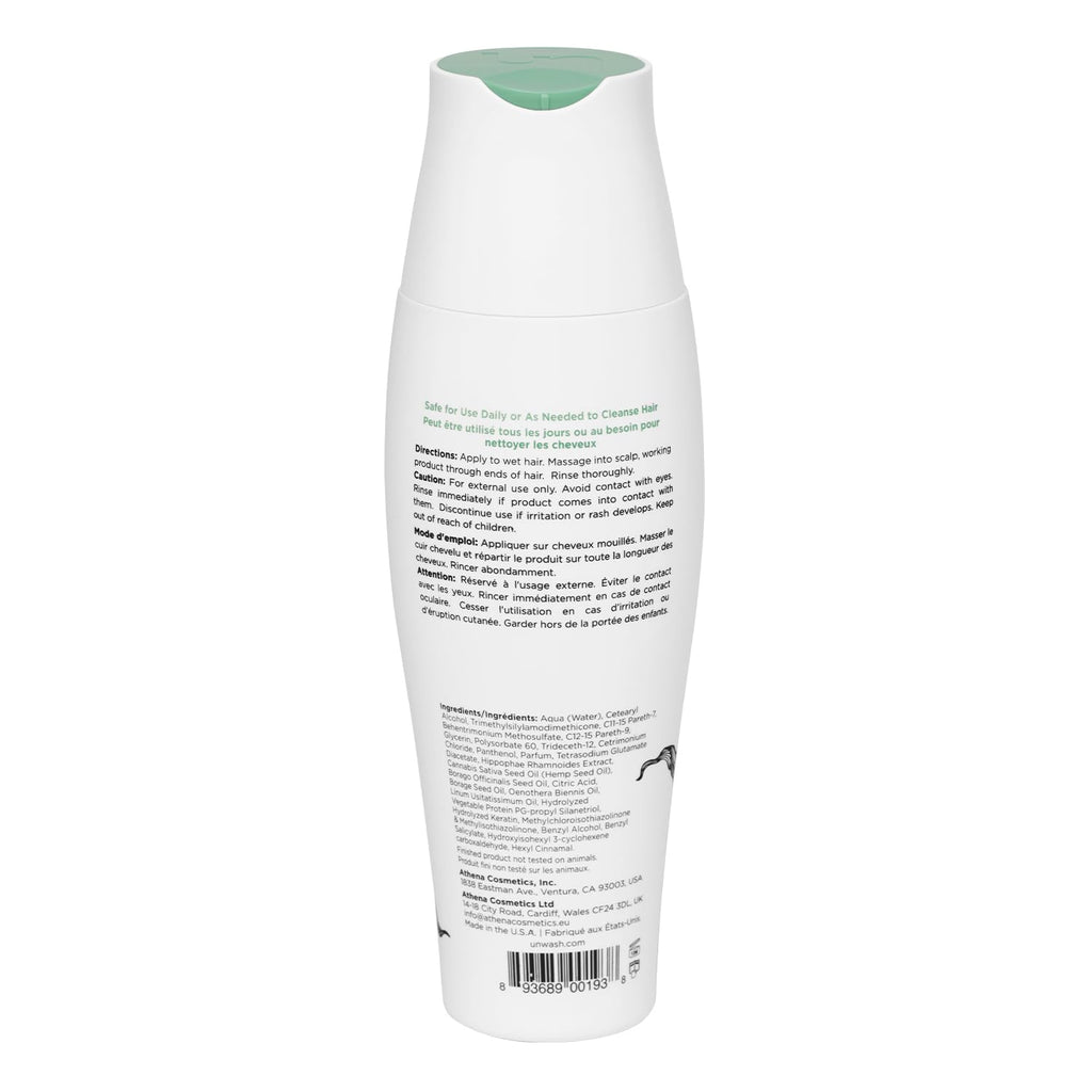 Unwash Bio-Cleansing Conditioner - Gentle Hydrating Co-Wash for Curly & Dry Hair | Sulfate & Paraben Free | 13.5 oz