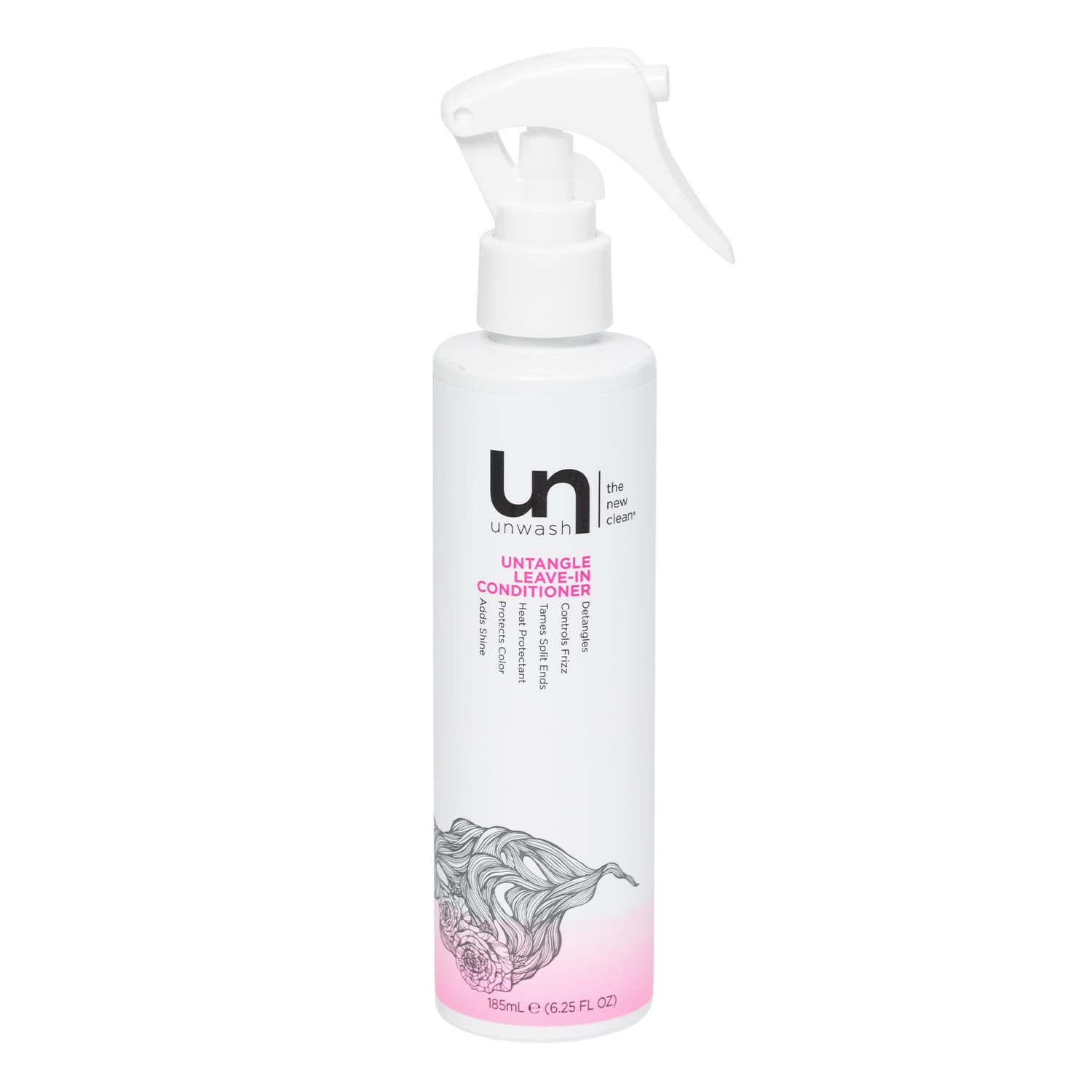 Unwash Untangle Leave-In Conditioner – Gentle Detangling, Frizz Control, Heat Protection | Vegan & Cruelty-Free