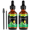 Uocasi Jamaican Black Castor Oil - 2-Pack, 100% Pure & Organic, Cold-Pressed in Glass Bottles (4.04 oz) for Hair Growth, Eyebrow Nourishment, and Skin Hydration