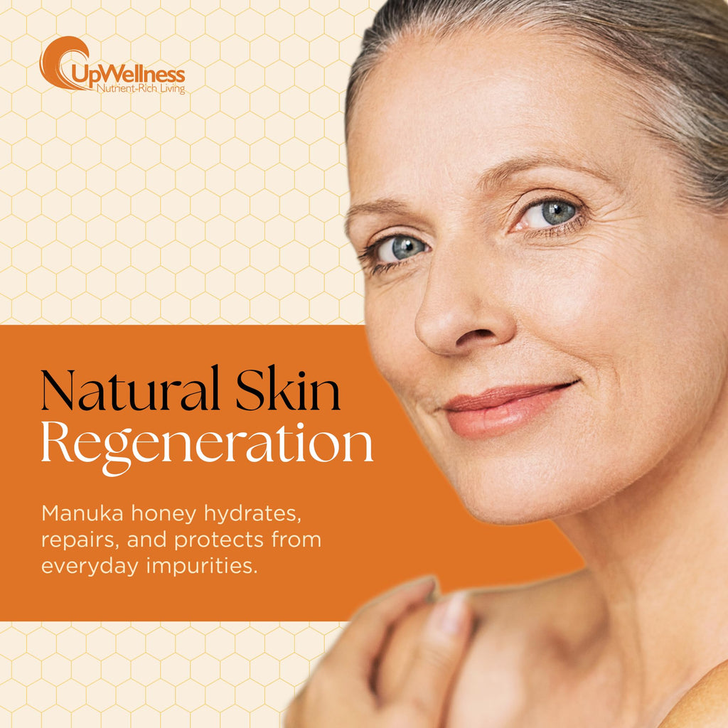UpWellness Manuka Miracle – 100% Natural Manuka Honey Lotion for Smooth, Radiant Skin | Physician-Formulated