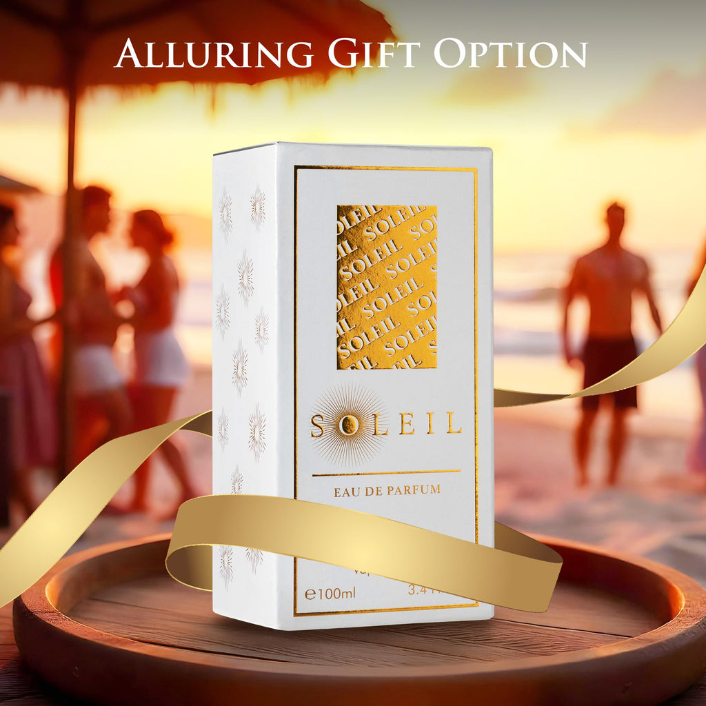 URBAN COLLECTION Soleil for Women Eau De Parfum – Warm Gourmand Notes with Soft Florals and Sandalwood, Paraben-Free 100ml