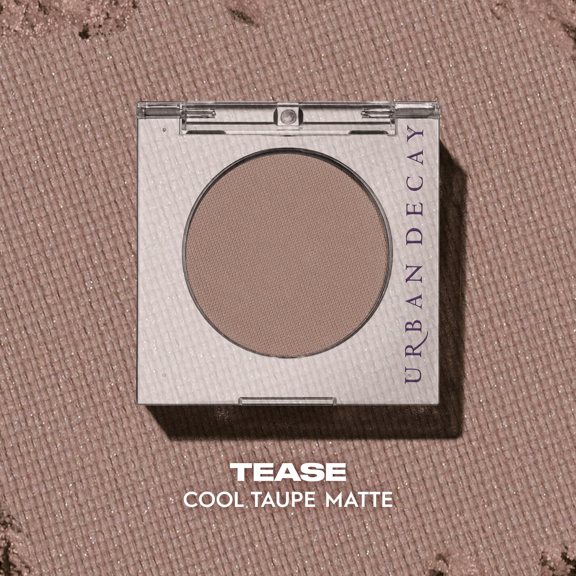 URBAN DECAY 24/7 Eyeshadow Compact Tease – 12-Hour, Ultra-Blendable Taupe Matte (Vegan)
