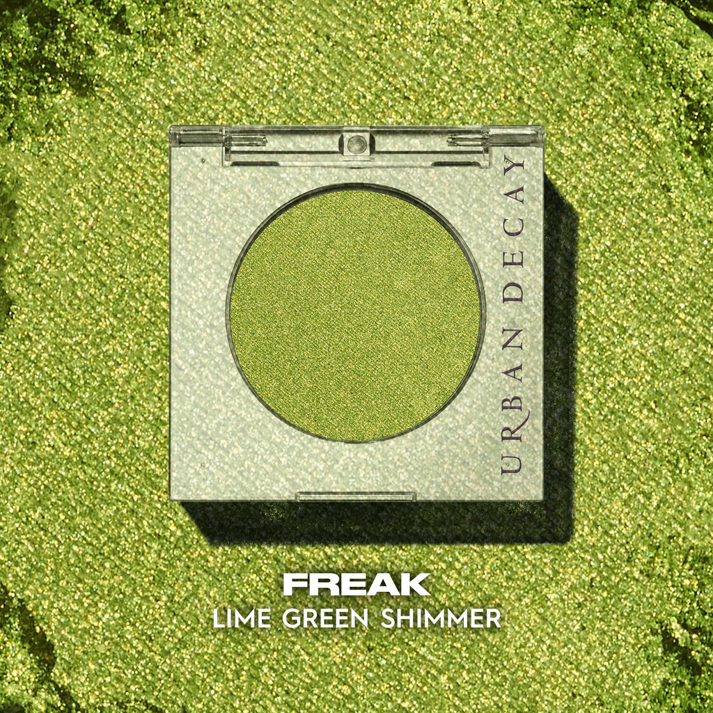 Urban Decay 24/7 Longwear Eyeshadow Single - Freak Lime Green Shimmer, High-Pigment, 12HR Wear