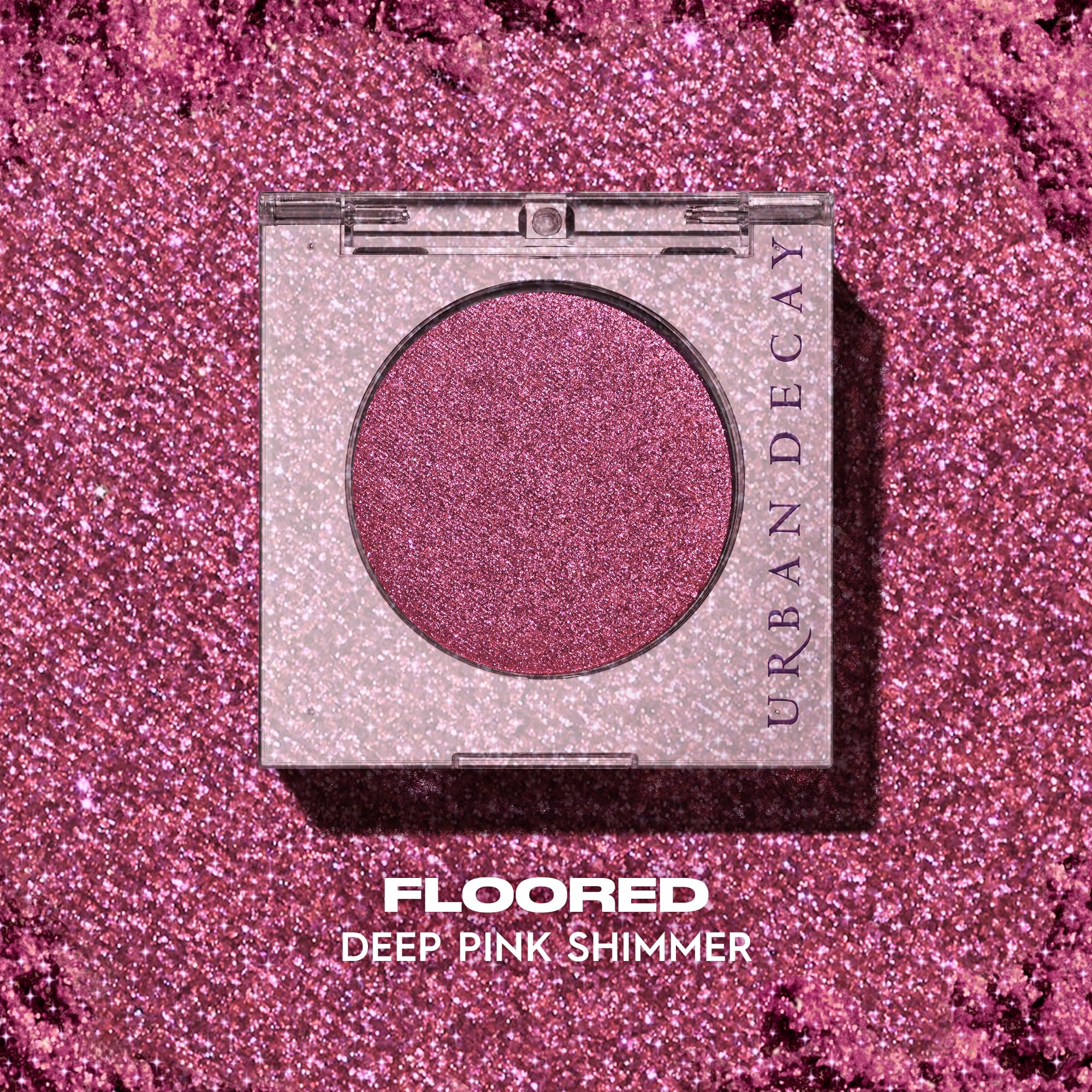 Urban Decay 24/7 Longwear Eyeshadow Single – Floored Deep Pink Shimmer | High-Pigment, Crease-Free Color