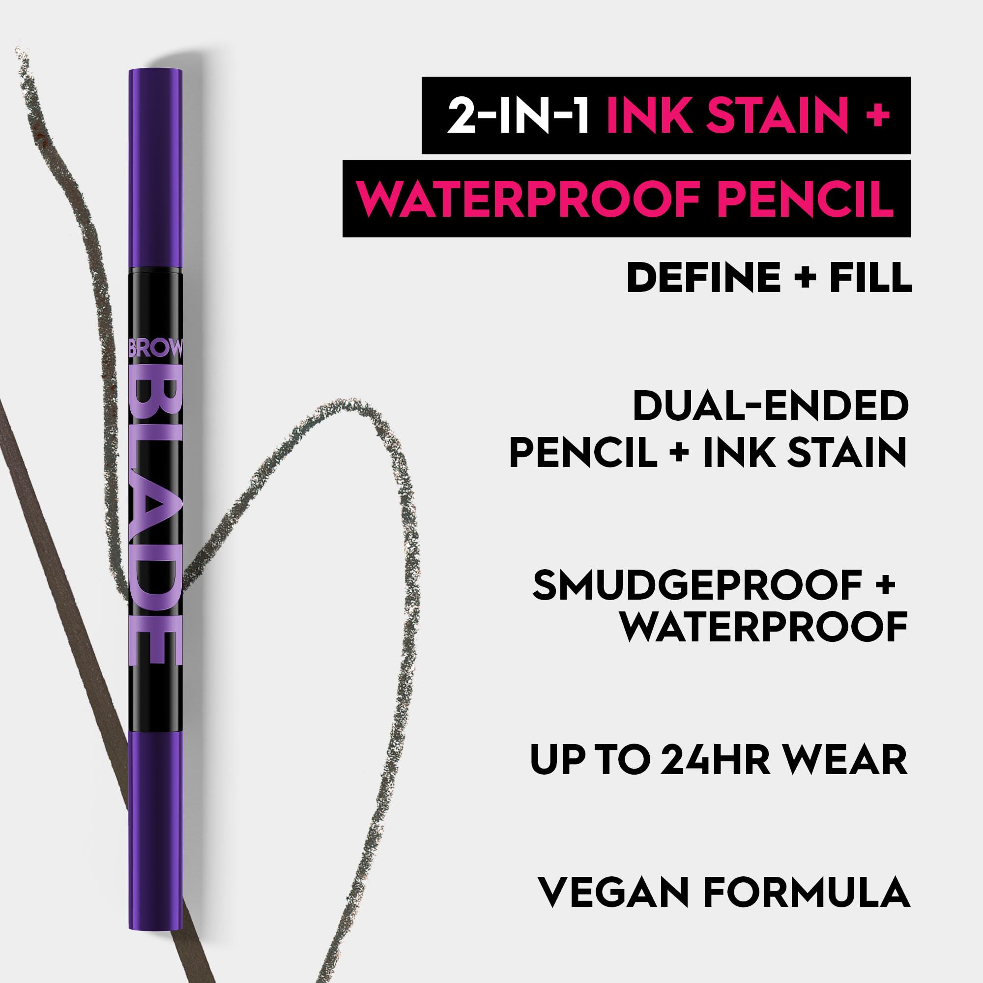 Urban Decay Brow Blade 2-in-1: Waterproof Eyebrow Pen & Pencil in Blackout