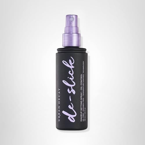 Urban Decay De-Slick Matte Setting Spray – Oil & Shine Control, Waterproof, Vegan (4 fl oz)