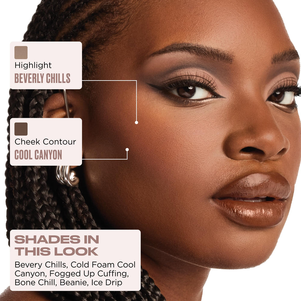 Urban Decay Naked Shaped Eyeshadow Palette – 14 Cool-Tone Shades, All-in-One Eye & Face Palette, Up to 16HR Wear