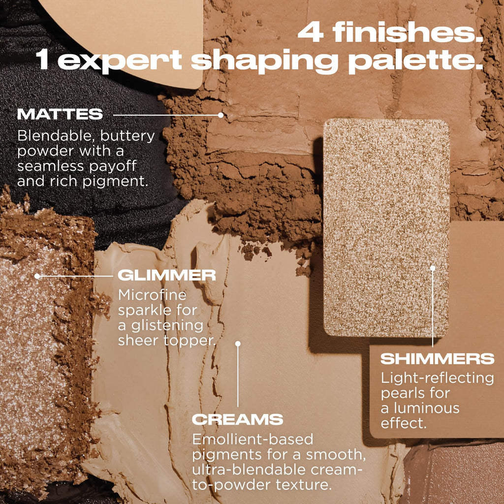 Urban Decay Naked Shaped Palette – Warm Neutral Eye & Face Multi-Use Kit (14 Shades)