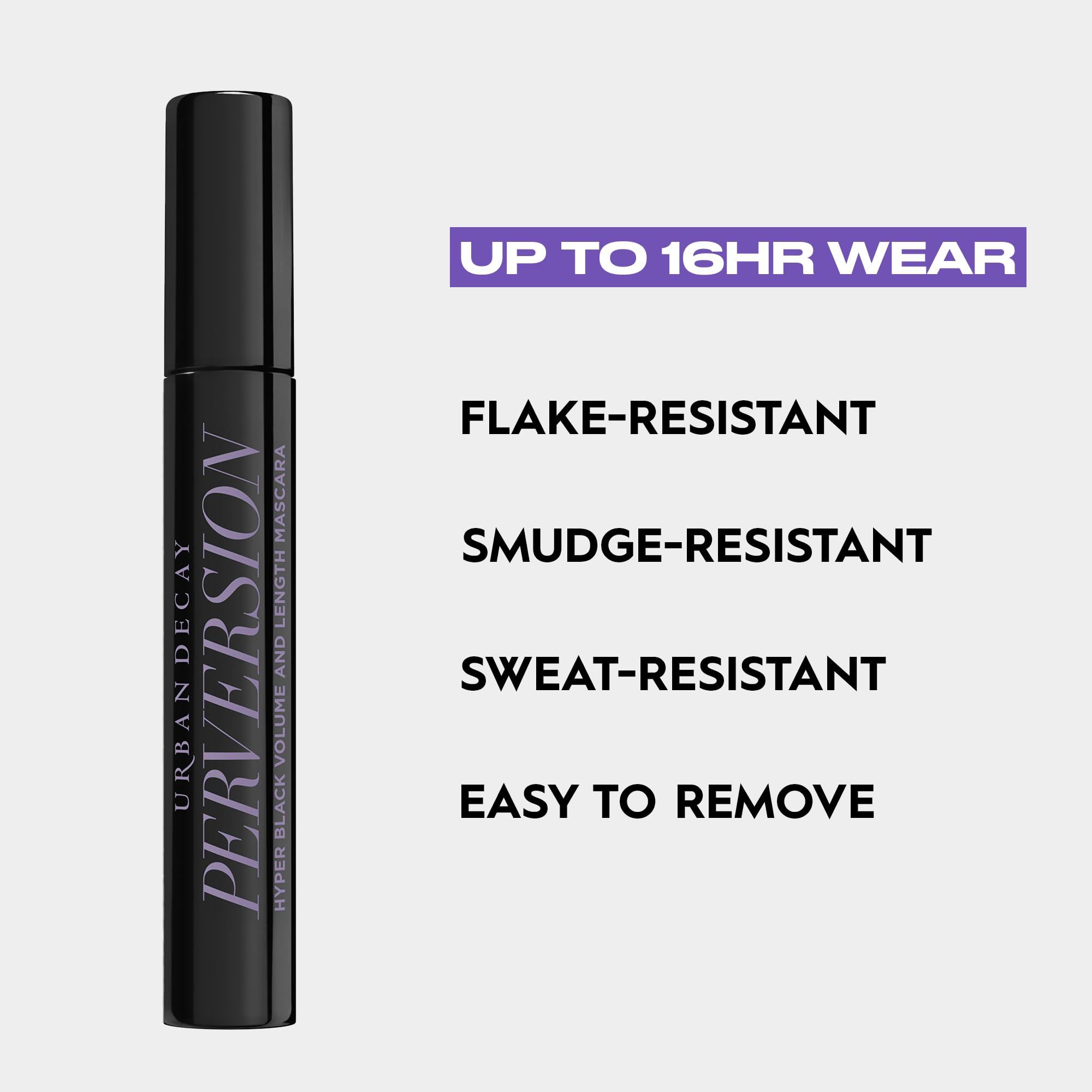 Urban Decay Perversion Volumizing Mascara (Travel Size) - Intense Black, 0.13 fl oz