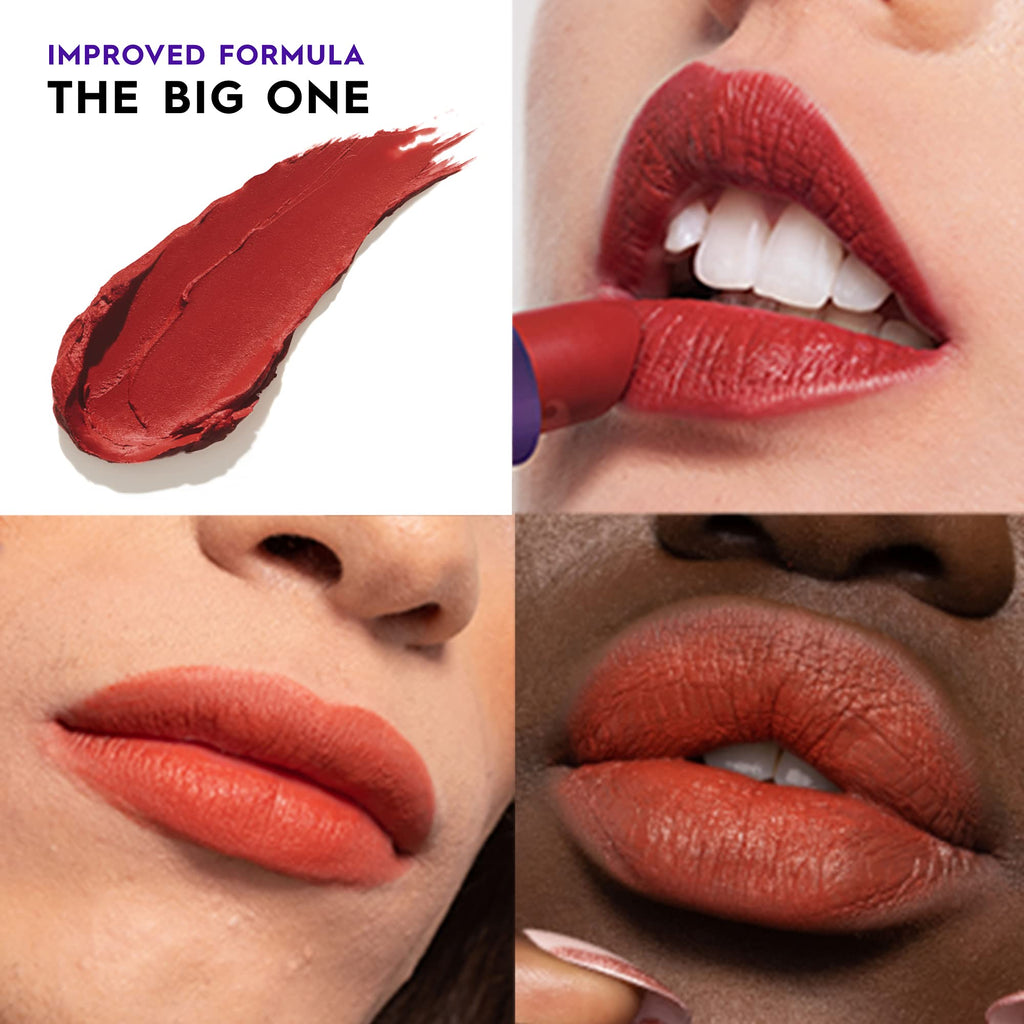 URBAN DECAY Vice Hydrating Lipstick – The Big One Warm Brick Nude Matte (0.11 oz) – Creamy, Moisturizing, Vegan, Cruelty-Free