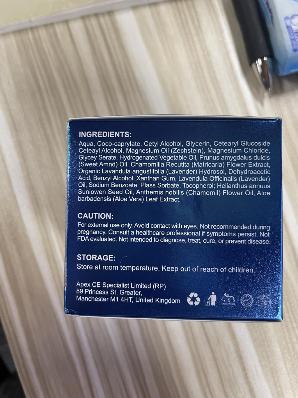 Uruses Magnesium Cream & Lotion — Highly Concentrated Topical Magnesium with Almond Oil & Lavender (3.17 g)