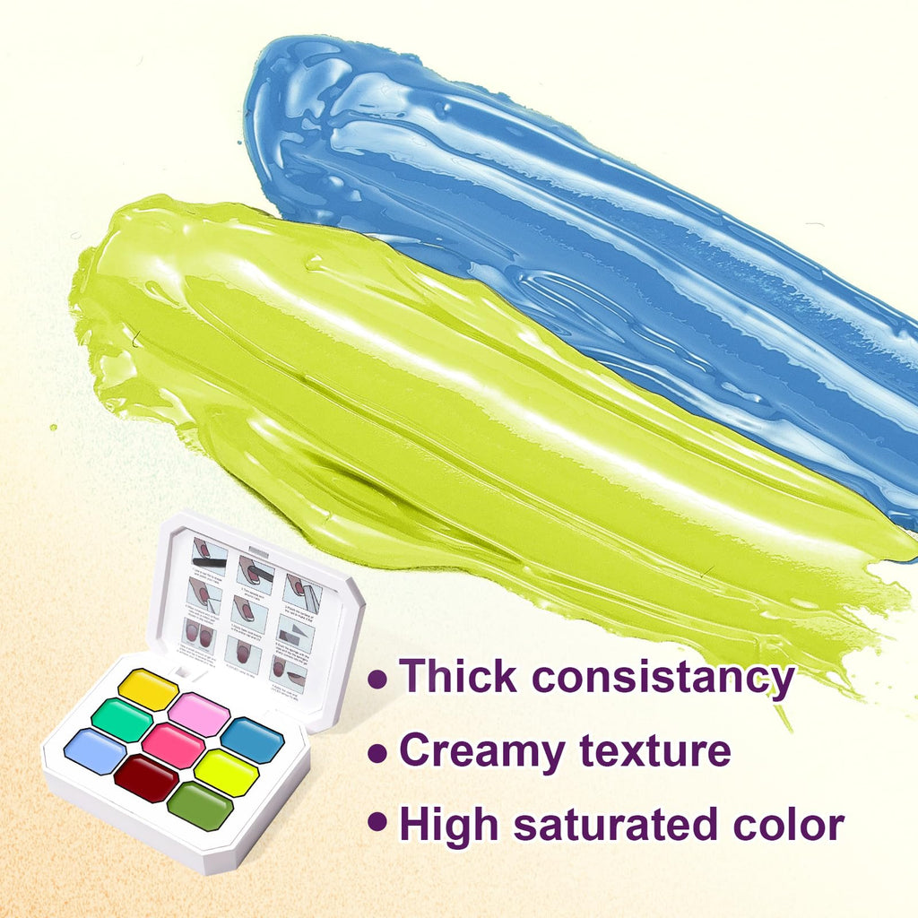 U-Shinein Gradient Painting Gel – 9-Color Ombre Kit | UV Soak-Off, No-Wipe, ChromaGlow