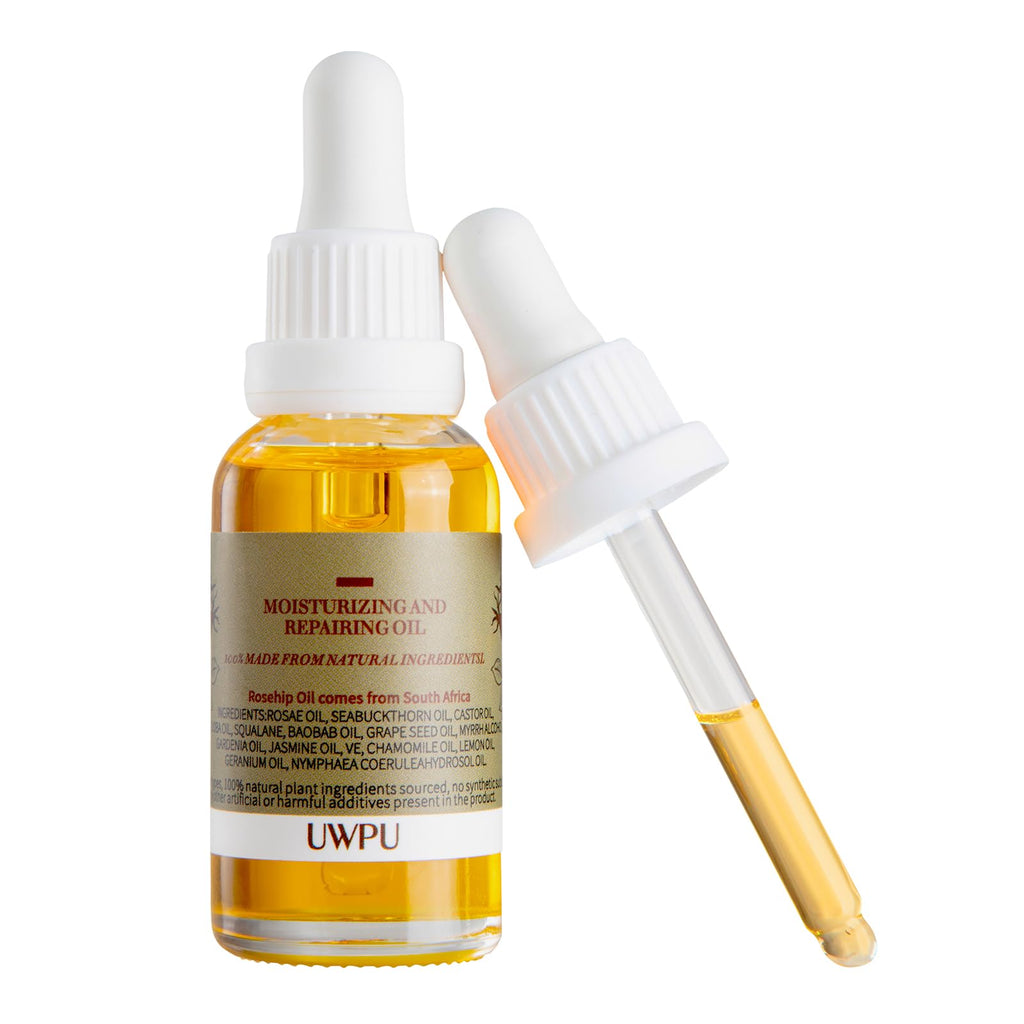 UWPU Organic Rosehip Oil - Cold-Pressed Bakuchiol Facial Oil, 30ml