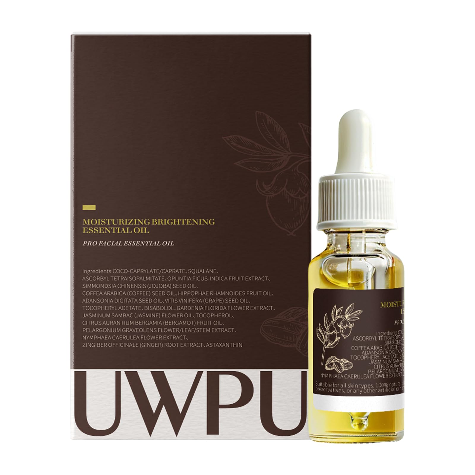UWPU Bakuchiol Oil – Wrinkles & Age Spots, 30ml | Natural Skincare for All Skin Types
