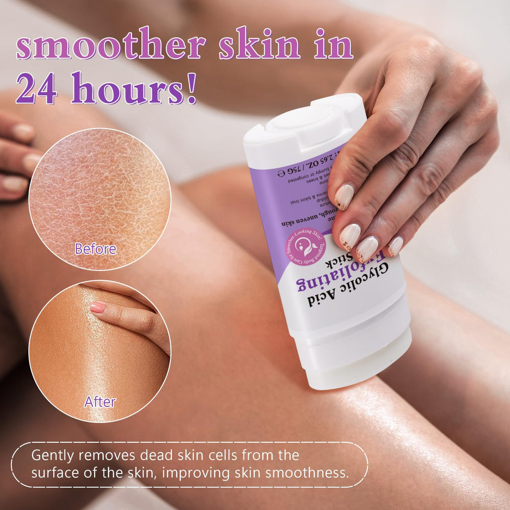 UXENPHXF Glycolic Acid Exfoliating Body Stick 75g – Gentle Exfoliation, Hydration & Smooth Skin