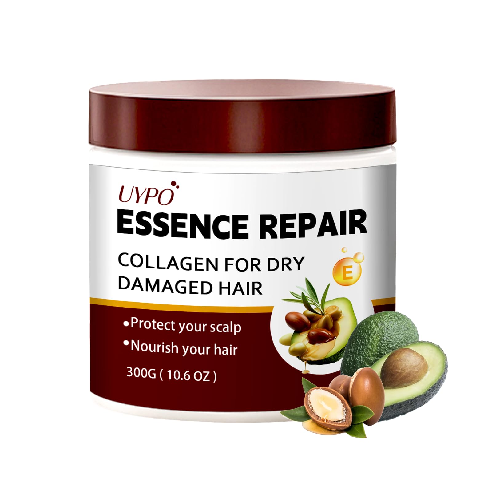 UYPO Collagen & Keratin Hair Mask – Deep Repair for Dry, Damaged Hair with Argan & Avocado Oils