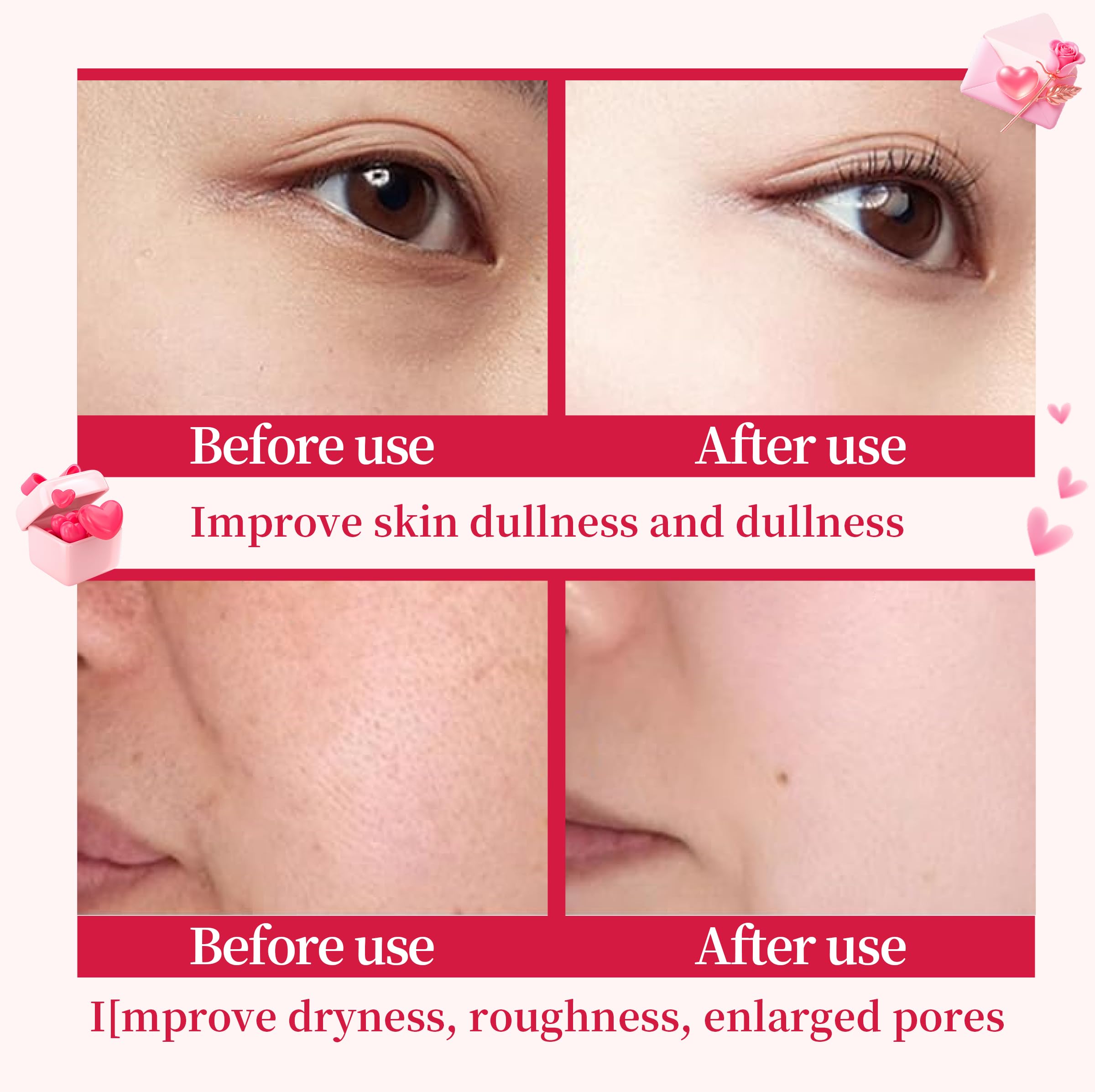 UZTUZT 6-Piece Hydrating Skincare Set | Vitamin C & Niacinamide | Gift for Women