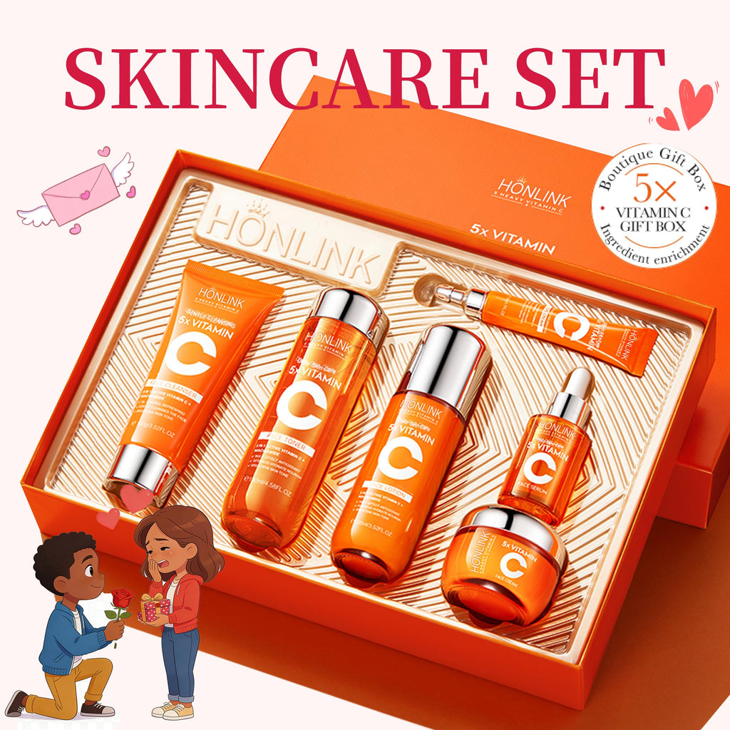UZTUZT 6-Piece Hydrating Skincare Set | Vitamin C & Niacinamide | Gift for Women