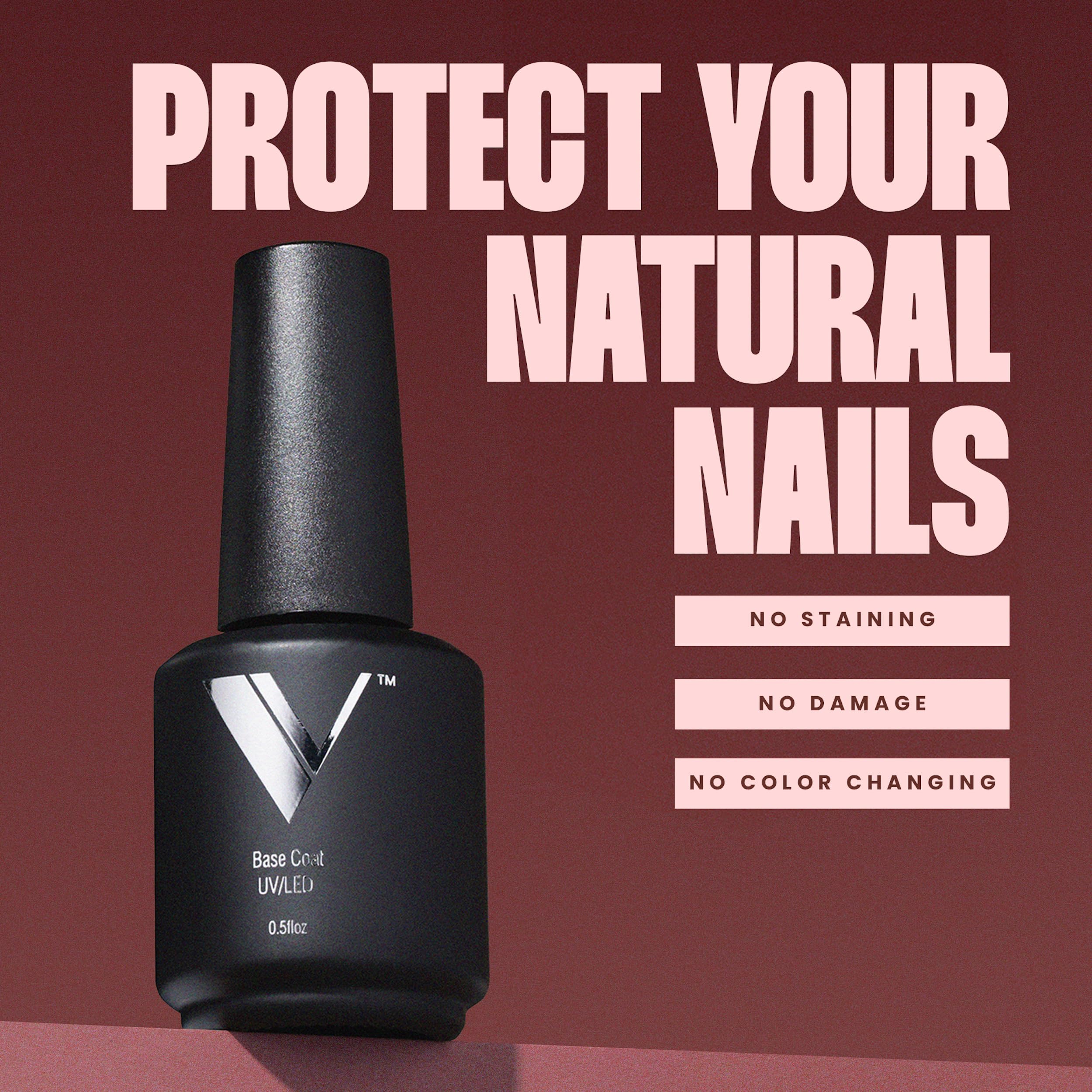 V Beauty Pure Gel Base Coat – Strong Adhesion, Smooth Foundation & Long-Lasting Gel Manicure