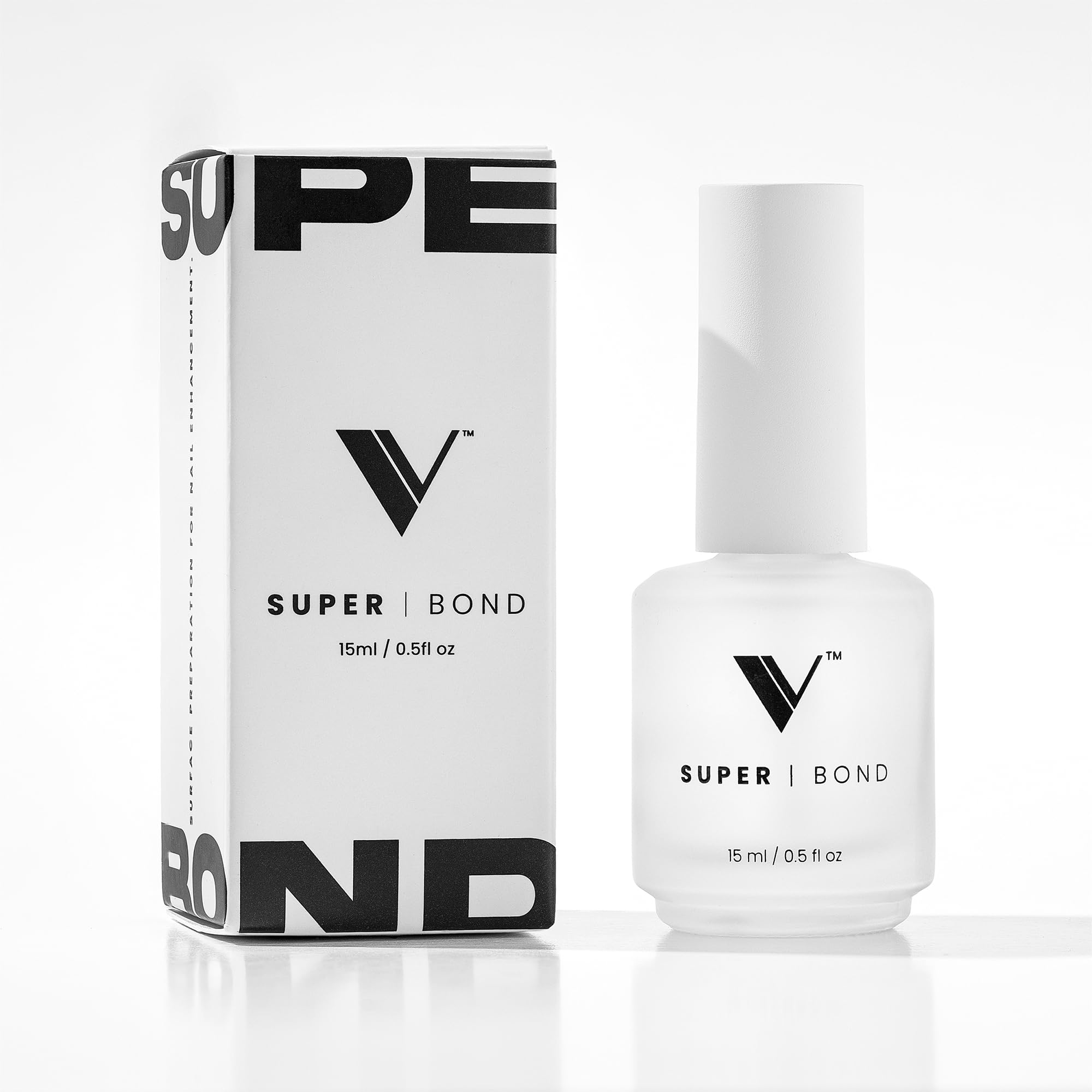 V Beauty Pure Super Bond Nail Primer – Long-Lasting, Low-Odor Bonding Primer for Gel, Acrylic & Polish (15 ml)