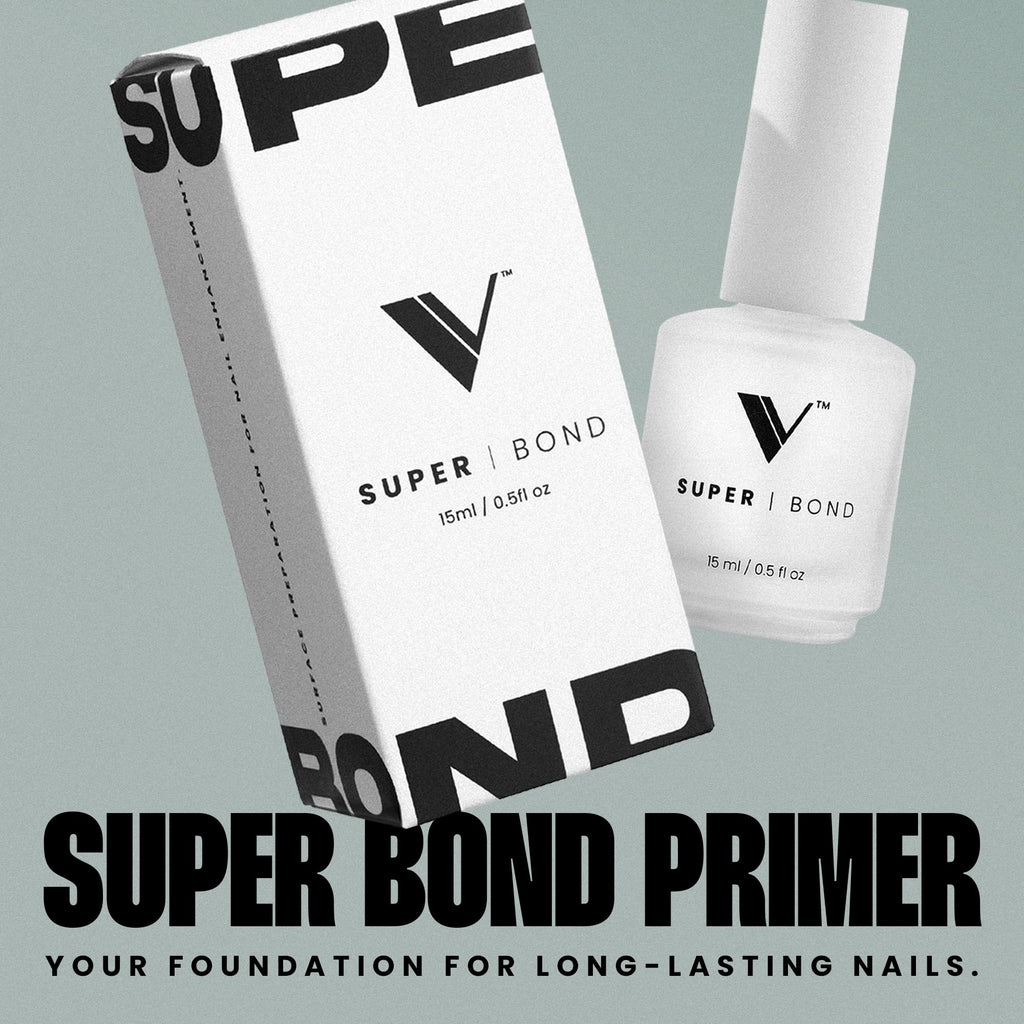 V Beauty Pure Super Bond Nail Primer – Long-Lasting, Low-Odor Bonding Primer for Gel, Acrylic & Polish (15 ml)